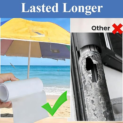 EVKILKJS Waterproof Repair Tape Thickened 0.3mm Reinforcement Bounce House Patch Repair Kit Weatherproof & Waterproof Fast Adhesion on Multiple Surfaces
