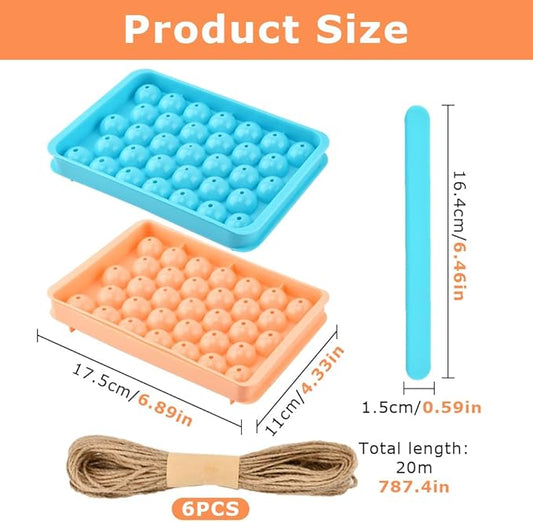 DIY Soap Making Kit, Silicone Grape Molds, Handmade Soap Mold for Craft & Gift (Without Soap)(2 Color,Size:6.9inch)