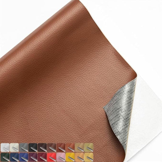 20x40 Inches Leather Repair Patch Self Adhesive, Leather Patch Tape for Furniture, Adhesive Leather Tape for Car Seat Repair, Leather Couch Repair Patch Kit