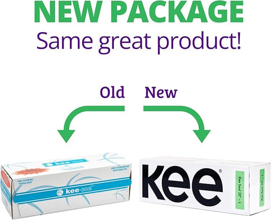 KEE-SEAL Disposable Pastry Bags, Piping Bag with Grip Tight Outer Surface, Smooth-Flow Interior, Easy Tear Perforation, Convenient Dispenser Box, 25-Inch, Clear