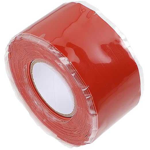 VALICLUD Pipe Sealing Tape Self Adhesive Silicone Rubber Flexible Sealant for Plumbing Repairs Stop Leaks Resistant to Compression and Weathering Red