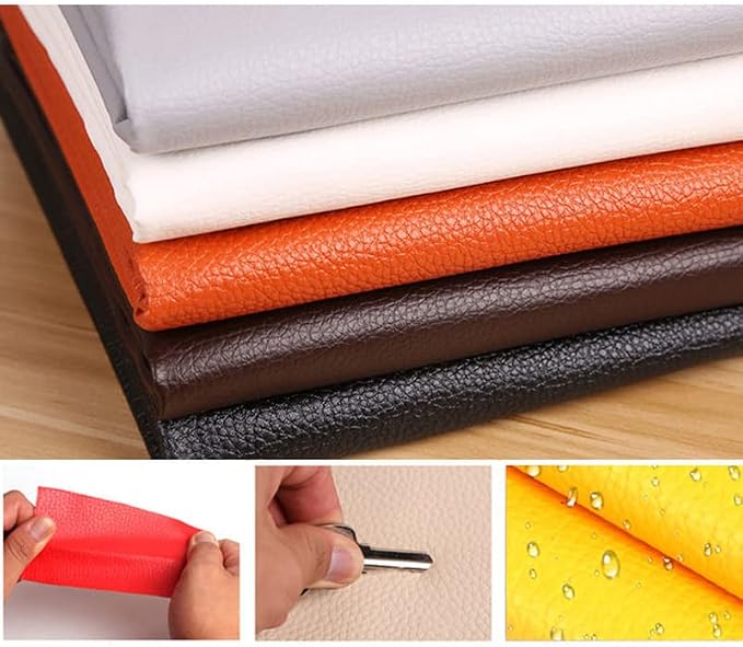 20 X 14 Inch Leather Repair Patch, Self Adhesive Waterproof Leather Tape for Furniture, Vinyl Upholstery Repair Sticker Kit for Couch, Car Seats, Sofa & Bags