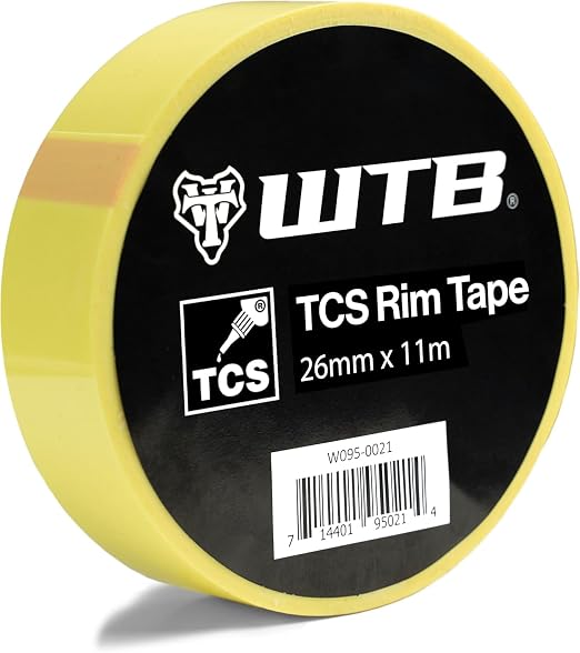 WTB Tubeless Bicycle Rim Tape (26mm x 11m) Easy Tubeless Setup & Airtight Seal - Compatible with All Tubeless Rims | bike-rim-tape