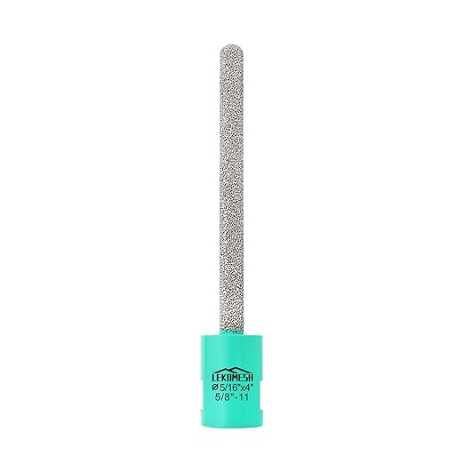 Diamond Raking Bit 5/16" x 4" (8mm x 100mm) for Brickwork Joint Mortar Removal, Tuck Pointing, Old Mortar, Blown or Damaged Bricks, Natural Stone Removal - 5/8"-11 Thread