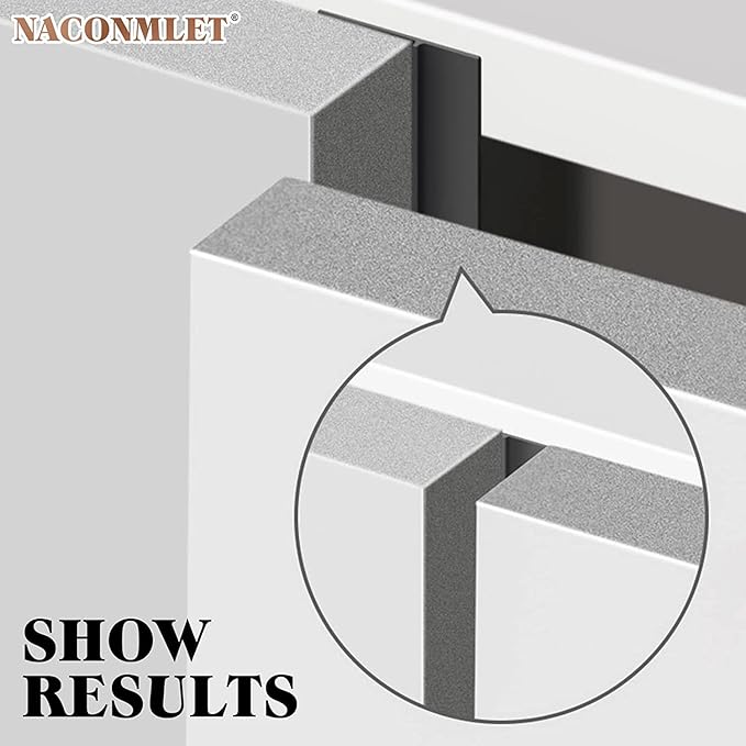 Cabinet Door Seal Strip, Grey 49ft (5 Rolls) Self-Adhesive Weather Stripping for Modern Wardrobe & Aluminum Window Gaps, Dustproof Soundproof Door Filler Tape, Sealing Strip for Home