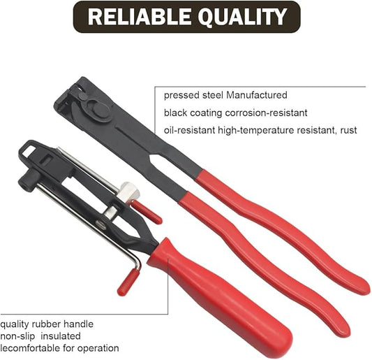 CV Joint Boot Clamp Pliers Atv Axle Boot Clamp Pliers Cv Banding Tool With 10 Crimp Bands -Ear Type Extension For Most Cars