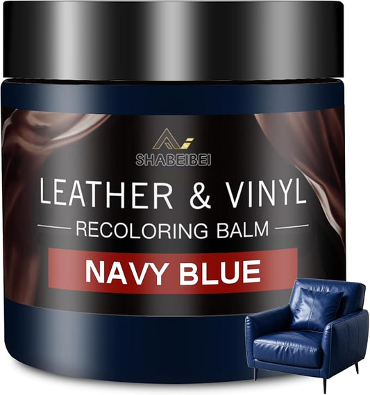 Leather Recoloring Balm and Leather Repair Kit for Furniture, Leather Dye for Couches, Car Seats, Leather Paint & Stain for Sofa, Chairs, Bags, and More