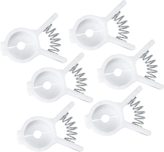 Chef Craft Select Plastic Bread and Bagel Clip, 6 Piece Set, White