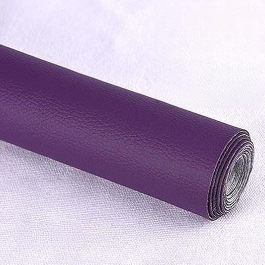 Leather Repair Patch Tape Kit,Self Adhesive Leather Repair Kit for Furniture,Vinyl Repair Kit for Couch,Sofa,Car Seats,Office Chair Luggage (Deep Purple,16.93"×55.12")