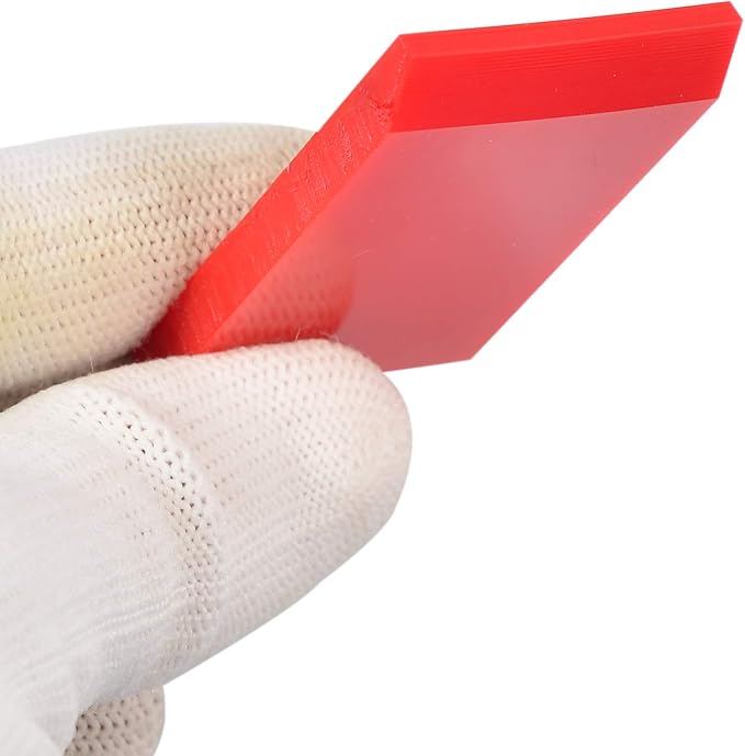 1-inch Rubber Extra Small Squeegee Flexible and Soft non scratching for Resin 3D Printing Cleanup, Car Rear Glass Cleaning, window tint films, Pack of 3