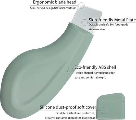 Blackhead Remover,Silicone Blackhead Remover Tools,Black Head Remover for Face,Nose,Mild and Safe Face Scraper for Men and Women,