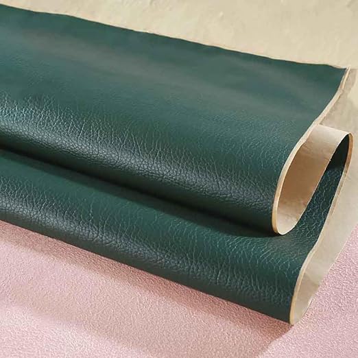 Leather Repair Patch Tape Kit, Self Adhesive Leather Repair for Furniture, Couch, Sofa, Car Seats,Office Chair,Vinyl Repair Kit (Dark Green,19x19 inches)