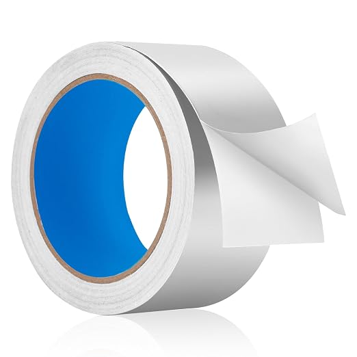 Thicker Silver Aluminum Foil Tape for Ductwork, 2-inch x 65 Feet, 3.9 mils High-Temperature Sealing & Patching, Heavy Duty HVAC Tape for Air Ducts Vents, Metal Repair, Exhaust Pipe, AC Dryer, Furnace