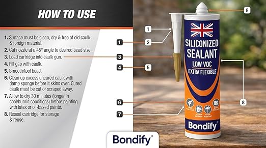 Waterproof Siliconized Acrylic Latex Caulk White, 2PCs x 17.6oz, Silicone Sealant Acrylic, PAINTABLE Crack Proof Door, Window Frame Sealant, Ideal for Filling Cracks & Gaps, Bathroom, Kitchen