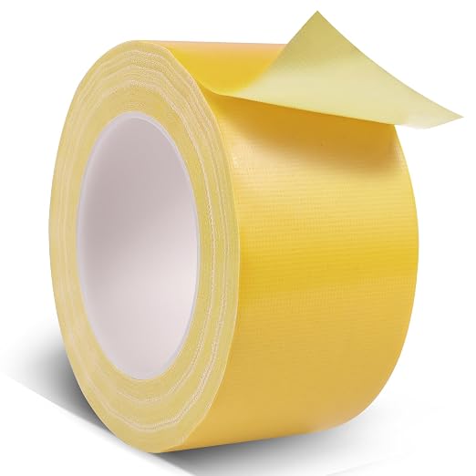 Yellow Duct Tape Heavy Duty, 2.36 Inch x 36 Yard Waterproof Strong Adhesive Duct Tape for Indoor Outdoor Repairs Tear by Hand, 1 Roll