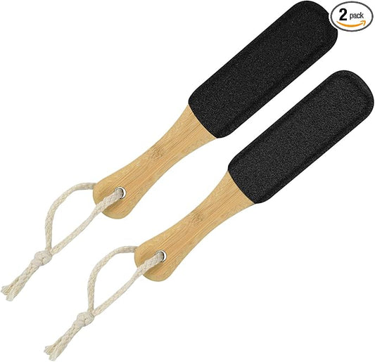 2 Pack Pumice Stone for Feet, Foot File and Callus Remover - Foot Scraper & Exfoliator Tool for Dead Skin, Cracked Heels, Dry Feet Care