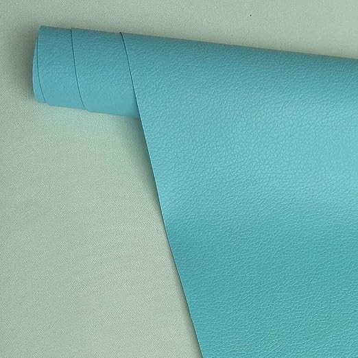 Leather Repair Patch,Self Adhesive Leather Repair Tape for Furniture,PU Leather Repair Kit for Car Seat, Couch, Sofa, Chair, (SkyBlue,12X50 inch)