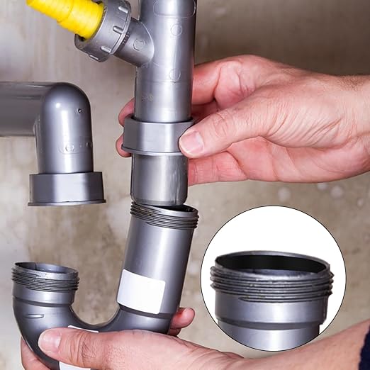 20 Pcs Sink Drain Gasket,Seal Ring Waste Pipe Washer, Slip-Joints Washers, Rubber Gasket Washers Plumbing for 1 1/2 Inch Drain Pipe Sink Drains, White