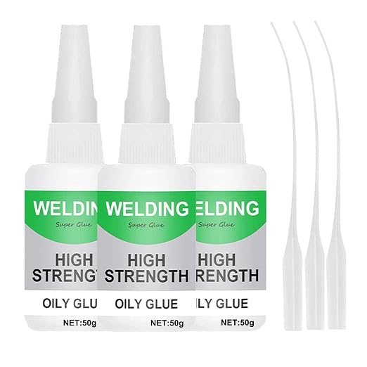2/3PCS Welding High Strength Oily Glue 150 Gram (Pack of 3) - Universal Superglue,Mighty Instant Glue for Resin Ceramic Metal Glass