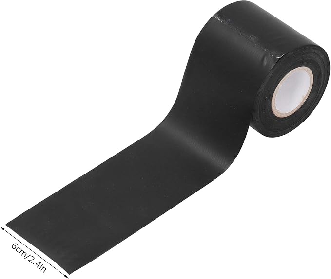 5pcs Air-Conditioner Pipe Tapes Oil- Tube Pipe Wrapping Tape Protective Tape Leakage Repair 6cm Width (Black)