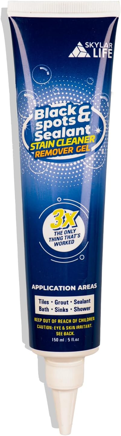 SKYLAR LIFE Grout Silicone Caulk Whitener, Black Stain Problem Solver, Best for Home Sink,Kitchen,Showers,Bathroom and Floor Tile (1-Pack)