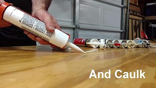 The Solution for Dried or Caulk Tubes (Pack of 5) with 50 Caulk Cap, Red Caulk Saving Cap, Caulk Cap Saver for Sealing & Preserving Open Caulking Tube Combo Pack