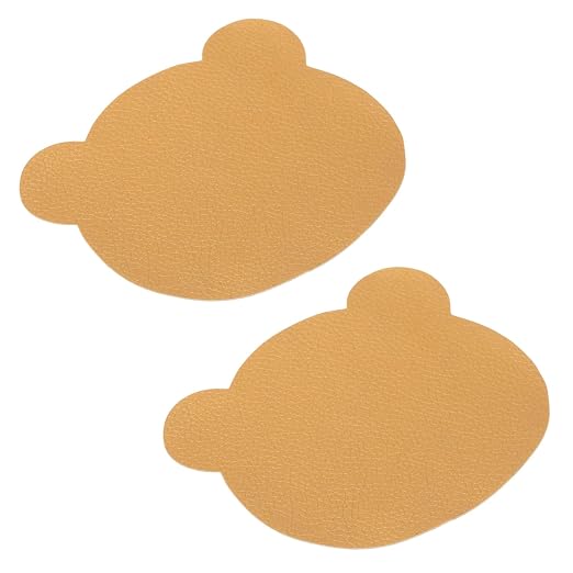 PATIKIL Leather Repair Patch, 2 Pcs 4 x 3.5 Inch Self-Adhesive Vinyl Patch Furniture Tape Repair Kit for Sofas Couches Stools Chairs Cabinets Bags, Gold