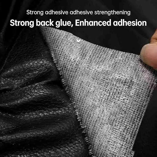 Leather Repair Patch Tape Kit, Self Adhesive Leather Repair for Furniture, Couch, Sofa, Car Seats,Office Chair,Vinyl Repair Kit (Black,19x40 inch)