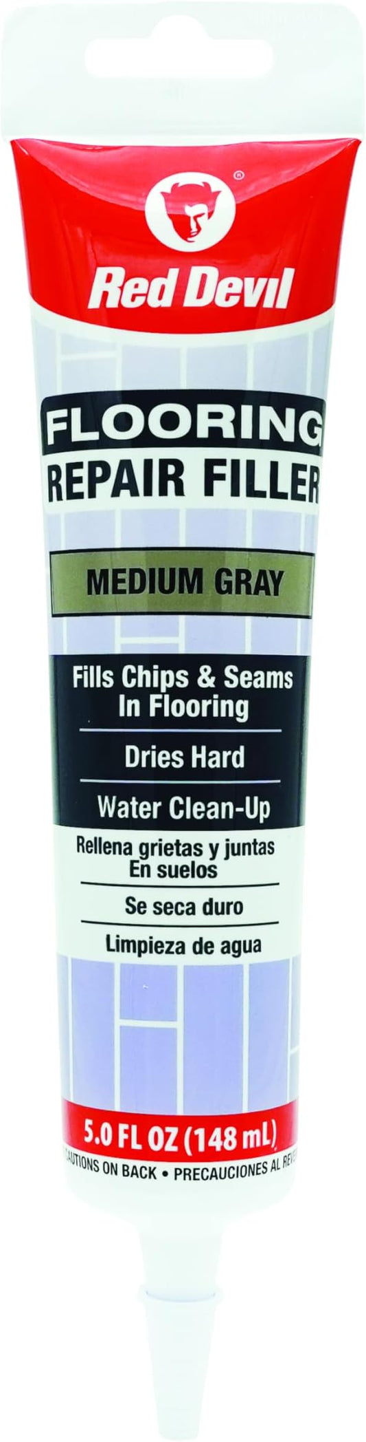 Red Devil 056050 Flooring Repair Filler, 5 oz., Medium Gray, 1 Pack