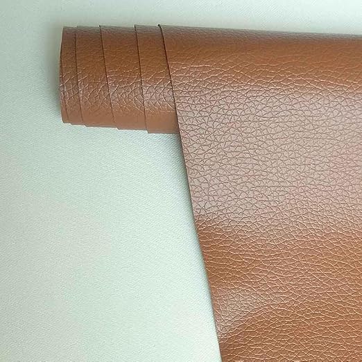 Leather Repair Patch,Self Adhesive Leather Repair Tape for Furniture,PU Leather Repair Kit for Car Seat, Couch, Sofa, Chair, (Brown,12X50 inch)