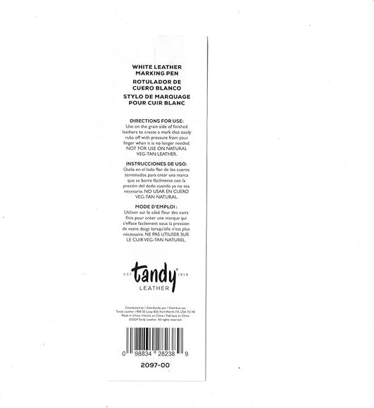 Tandy Leather Marking Pen - Easy to Remove Guide Marks for Cutting and Stitching Tasks - Clear High-Visibility Marker Pens for Finished Leather Projects