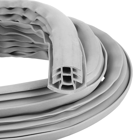 Kingdder Concrete Expansion Joint Filler Driveway Crack Filler Flexible EPDM Rubber Strip for Concrete Crack Repair Replacement Weather Aging Resistance Expansion Joint(1'' Wide, 15 ft Long)