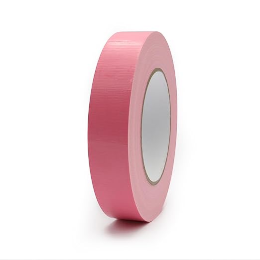 Duct Tape 1 Inch X 44 Yards, 8.5 mil Thickness, Heavy Duty Pink Duct Tape, No Residue, Waterproof, Tear by Hand for Repairs, Industrial, Professional Use