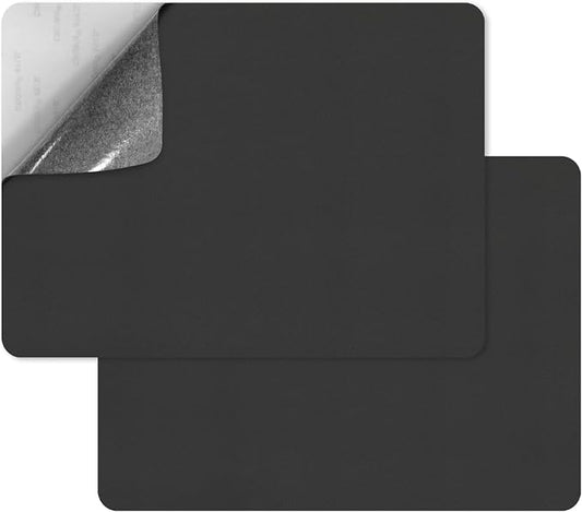 SYLVASS Self Adhesive Leather Repair Patches for Couch, Sofas, Furniture, Car Seats, Office Chairs, Pack of 2 Dark Grey