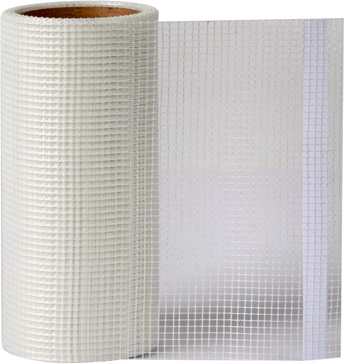 Duck Brand Self-Adhesive Drywall Repair Fabric, 6-Inch by 25 Feet, Single Roll, White (282084)