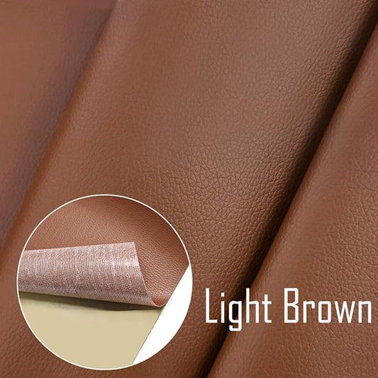 20 X 78 Inches Leather Repair Kit for Furniture, Waterproof Leather Tape Patch Couch Covers Car Seat Repair Self Adhesive Leather Repair Kit (Brown)