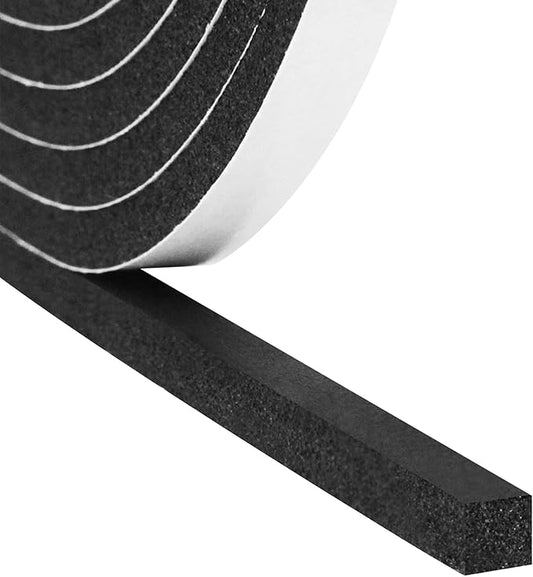 Foam Insulation Tape, 1In x 1In x 13Ft Weather Stripping Door Seal Strip for Doors and Windows,Sliding Door, Soundproofing Door Seal,Weatherstrip,Air Conditioning Seal Strip