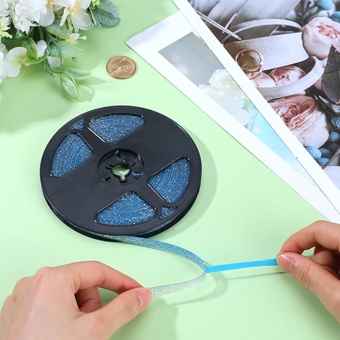 GORGECRAFT 6.56 Yards Caulk Strip 1/3" Self Adhesive Silver Bathroom Corner Ceramic Tile Caulking Gap Tape Moulding Trim Strips Decorative Sealing Sealant Tape for Stove Sink Toilet Bathtub Wall Edge