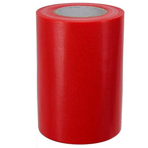 Super Strong Duct Tape 4 Inches x 32 Feet Multi-Purpose Heavy Duty Waterproof Duct Tape for Crafts & Home Improvement, Red