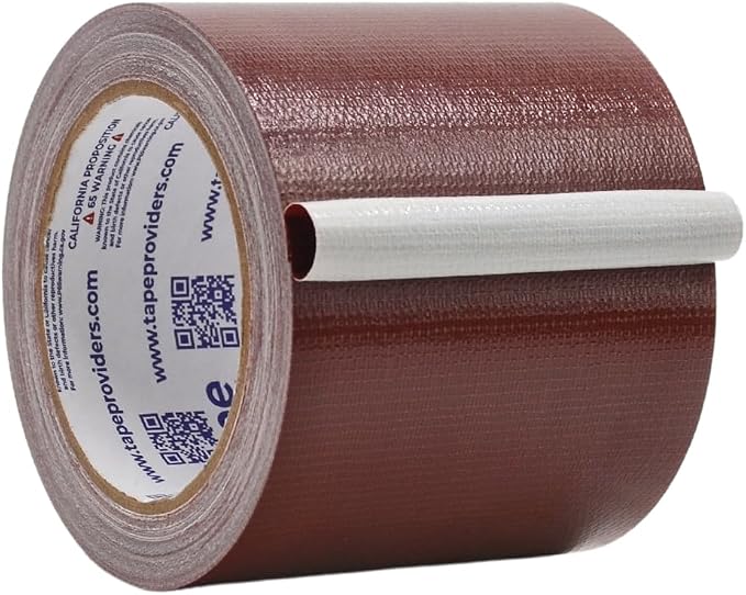 WOD DTC10 Advanced Strength Industrial Grade Burgundy Duct Tape, 4 inch x 60 ft. Waterproof, UV Resistant For Crafts & Home Improvement