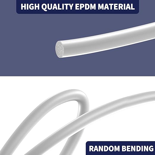 DGSL Backer Rod 5/8 Inch, Caulk Saver for Gaps and Joint Concrete Filling, EPDM Rubber Backer Rod Joint Filler for Driveway and Wall Cracks(16.4 Ft Length)