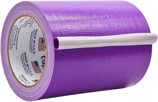 WOD DTC10 Advanced Strength Industrial Grade Purple Duct Tape, 6 inch x 60 ft. Waterproof, UV Resistant For Crafts & Home Improvement