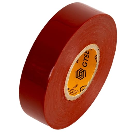 GTSE Brown Electrical Tape, ¾ in x 66ft, 1PC, Strong Self-Adhesive PVC Insulation Vinyl Tape for Insulating, Repairing and Protecting Electrical