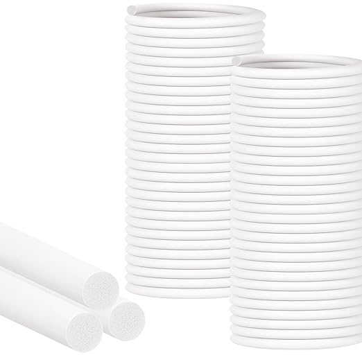 MYFAMIREA 20FT Backer Rod 1/8 Inch EPDM Rubber Caulk Saver Weather Strip Seal Concrete Expansion Joint Filler for Gaps and Joints, White