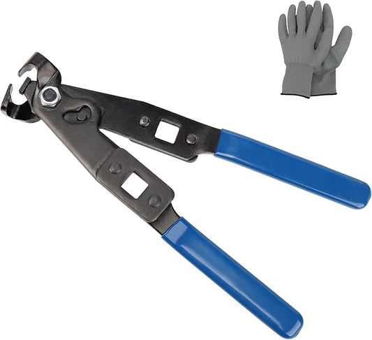 ReluxGo CV Axle Boot Clamp Pliers Tool with a 1/2" Torque Wrench for Ear-Type Clamp Crimping or Removal on VW, Audi, BMW, Mercedes, Honda, Mazda Vehicles