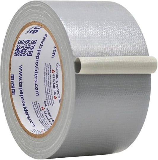 WOD DTC10 Advanced Strength Industrial Grade Silver (Gray) Duct Tape, 2.5 inch x 60 ft. Waterproof, UV Resistant For Crafts & Home Improvement