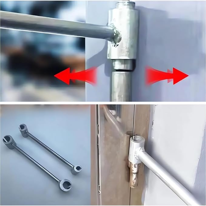 Hinges Gap Adjusting Wrench 2025 Upgrade Adjustable Door Hinge Repair Spanner Steel Double-Head Hinge Adjuster Tool Portable Heavy-Duty Door Hinge Repair Tool for Easy Door Fixes (Medium: 9-24.5mm)