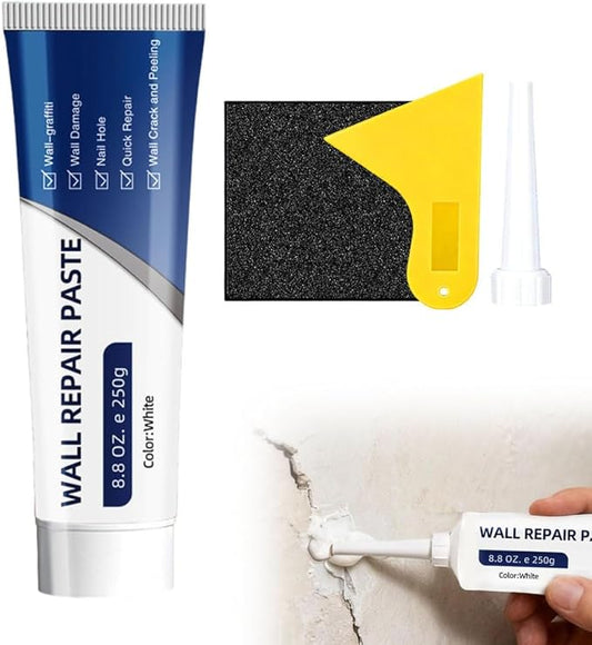 Efficient Drywall Repair Kit with Scraper, 2026 Upgrade Quick Drying Wall Mending Agent for Holes & Cracks, Multi-Functional Drywall Patch Paste Repair Kit for DIY Home Fix (1 PCS)
