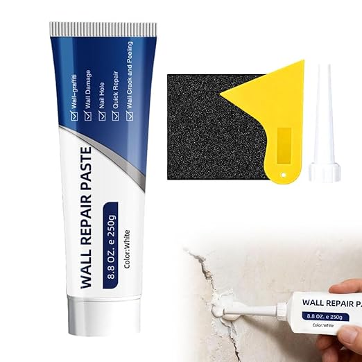 Efficient Drywall Repair Kit with Scraper, 2026 New Quick Drying Wall Mending Agent for Holes & Cracks, Wall Repair Paste for Home (1pcs)