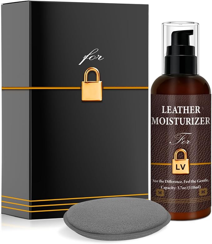 Leather Moisturizer Conditioner Kit for Louis Vuitton, Hydrating Care | Deeply Nourishes and Moisturizes, Prevents Cracking, Restores Shine, Extends Lifespan of Bags, Suitable for LV Leather